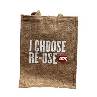 I Choose Re-Use Jute Bag
