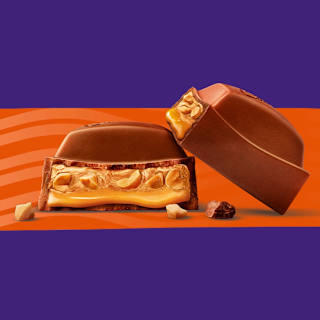 Cadbury Peanut Caramel Slice