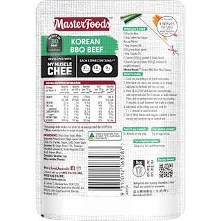 Masterfoods Recipe Base My Muscle Chef Korean Bbq Beef 6X175G Pouch