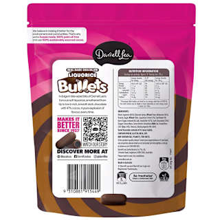 Darrell Lea Dark Chocolate Liquorice Bullets