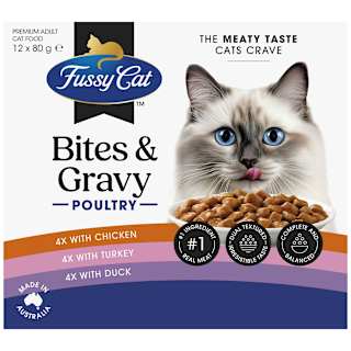 Fussy Cat Bites & Gravy Poultry Pouch