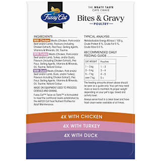 Fussy Cat Bites & Gravy Poultry Pouch