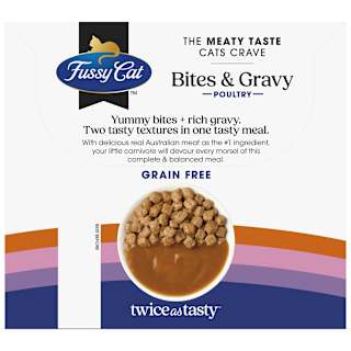 Fussy Cat Bites & Gravy Poultry Pouch