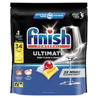 Finish Ultimate Auto Dishwash Tablets Lemon Sparkle