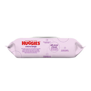 Huggies Baby Wipes Unscented Textured XL Refill