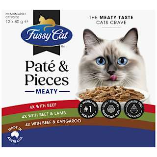 Fussy Cat Pate Pieces Meaty Pouch