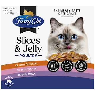 Fussy Cat Slice & Jelly Poultry Pouch