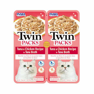Inaba Twin Packs Tuna & Chicken Recipe In Tuna Broth Cat Food