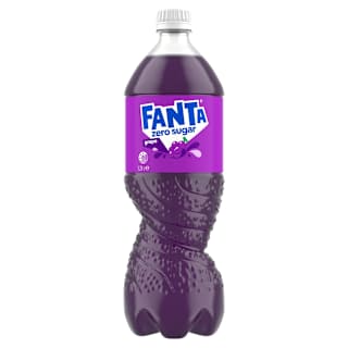 Fanta Grape Zero Sugar Soft Drink Bottle