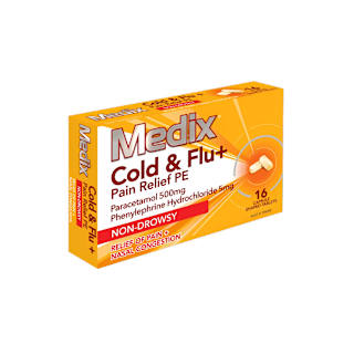 Medix Cold & Flu Pe + Pain Capsule Shaped Tablets