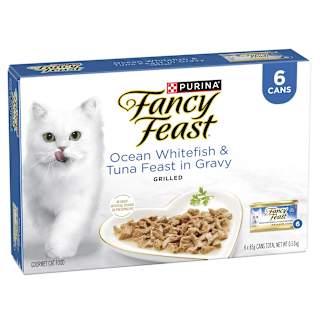 Purina Fancy Feast Grilled Pet Food Ocean Whitefish Tuna In Gravy Multipack