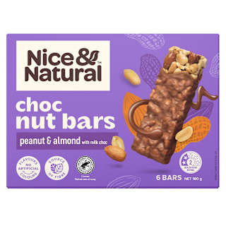 Nice & Natural Chocolate Nut Bars Peanut & Almond