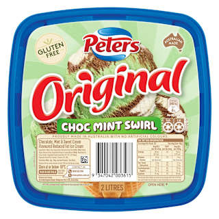 Peters Original Choc Mint Swirl Ice Cream Tub