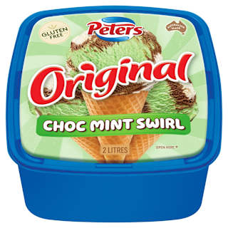 Peters Original Choc Mint Swirl Ice Cream Tub