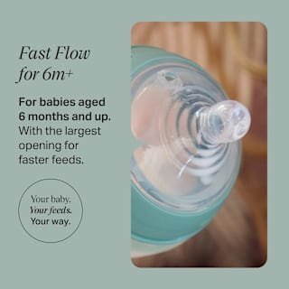 Tommee Tippee Natural Start Baby Bottle Teats Fast Flow 6+ Months