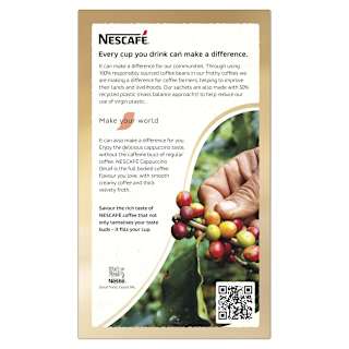 Nescafe Cappuccino Coffee Mixes Decaf