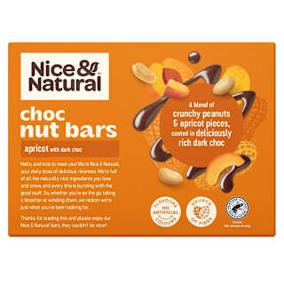 Nice & Natural Chocolate Nut Bars Apricot