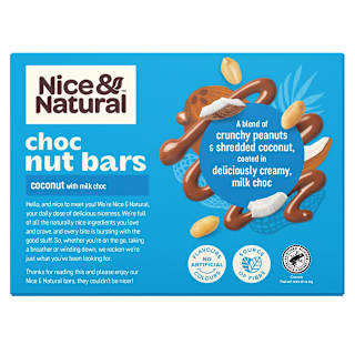 Nice & Natural Chocolate Nut Bars Coconut