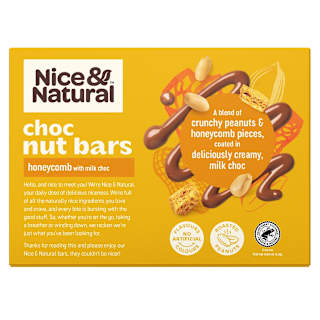 Nice & Natural Chocolate Nut Bars Honeycomb