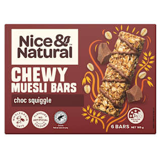 Nice & Natural Bars Chewy Choc Squiggle