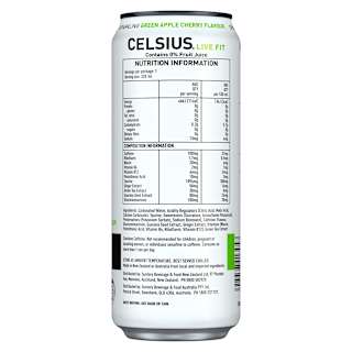 Celsius Energy Drink Green Apple Cherry