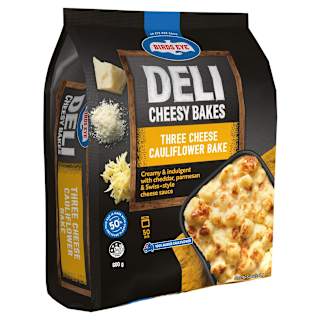 Birds Eye Deli Cheesy Bakes Three Cauliflower Bake