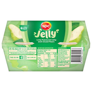 SPC Fruit Snacks Diced Pear Lime Flavour Jelly