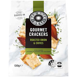 Red Rock Deli Gourmet Cracker Roasted Onion & Chives
