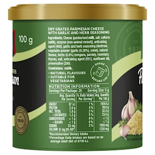 Perfect Italiano Garlic & Herb Parmesan Canister