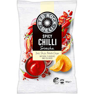 Red Rock Deli Potato Chips Spicy Chilli Sriracha