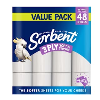 Sorbent Toilet Tissue White 3Ply