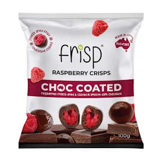 Frisp Crispy Chocolate Coated Raspberries
