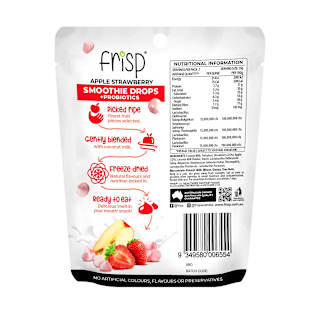 Frisp Fruit Smoothie Drops + Probiotics Strawberry Apple 