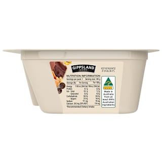 Gippsland Dairy Mix Ins Yogurt Choc Fudge Honeycomb 