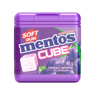 Mentos Cube Gum Ice Grape 