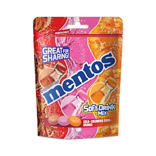 Mentos Sugar Confectionery Soft Drink Mix Share Bag 