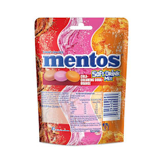 Mentos Sugar Confectionery Soft Drink Mix Share Bag 