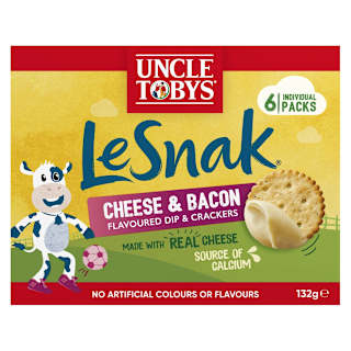 Uncle Tobys Le Snak Snacks Cheese & Bacon