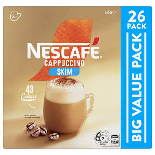Nescafe Cappuccino Coffee Mixes Skim Multipack