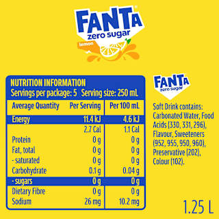 Fanta Zero Flavours Lemon 
