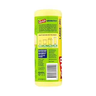 Glad Aromatics Wavetop Kitchen Tidy Bags Large Citrus