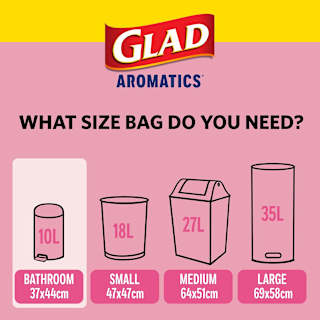 Glad Aromatics Bathroom Tidy Bags Cherry