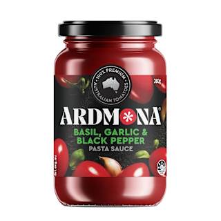 Ardmona Pasta Sauce Basil Garlic & Black Pepper