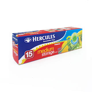 Hercules Twin Zip Storage Bags Medium 