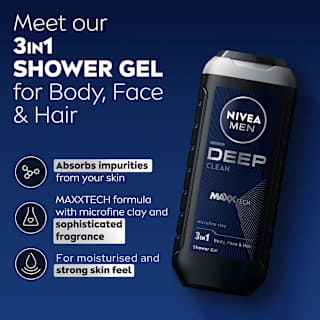 NIVEA MEN Deep Clean Shower Gel