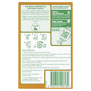 Air Wick Essential Oil Air Freshener Plug In Diffuser Sweet Vanilla & Shea Butter