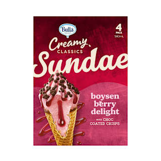 Bulla Creamy Classics Boysenberry Sundae Cone