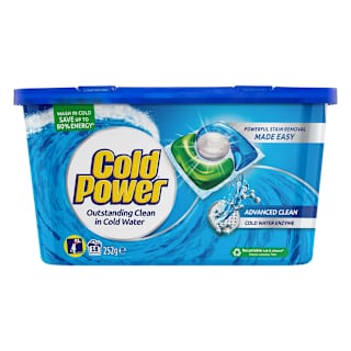 Cold Power Advanced Clean Laundry Capsules Washing Detergent