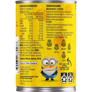 Heinz Novelty Pasta Minions