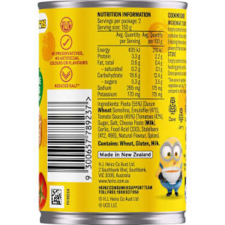Heinz Novelty Pasta Minions